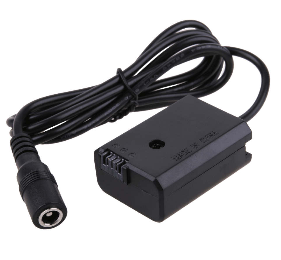 Power DSLR and mirrorless cameras from external power supplies