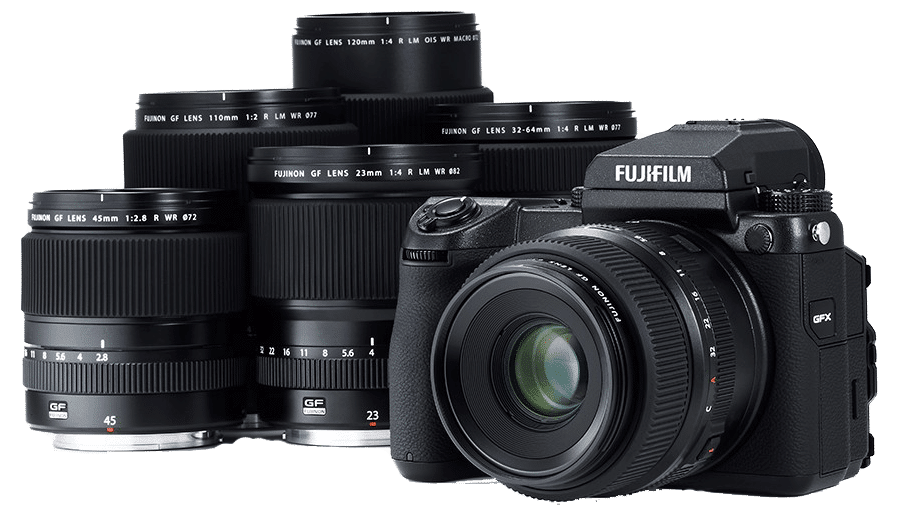Фотоаппарат Fujifilm GFX50s с объективами
