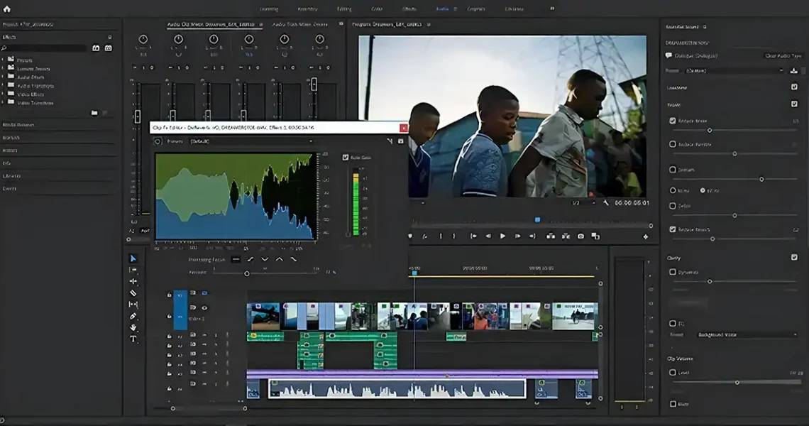 Adobe Premiere - редактирование звука