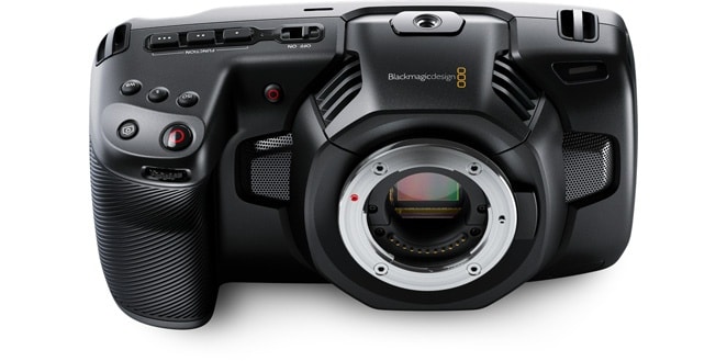 Blackmagic Pocket Cinema Camera 4k - вид спереди