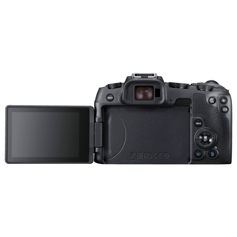 Canon EOS RP вид сзади открытый экран