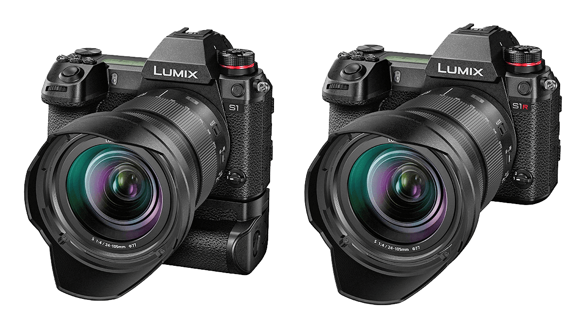 Фотоаппараты Lumix S1 и Lumix S1R с объективом 24-105