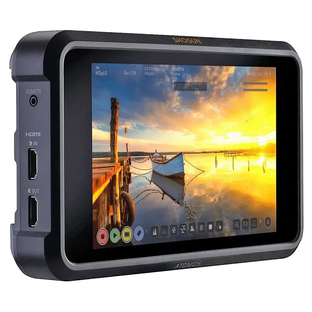 Видеорекордер-монитор Atomos Shogun 7 – вид слева
