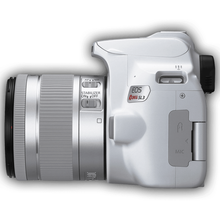 Зеркальная камера начального уровня Canon EOS 250D (Rebel SL3) - вид слева