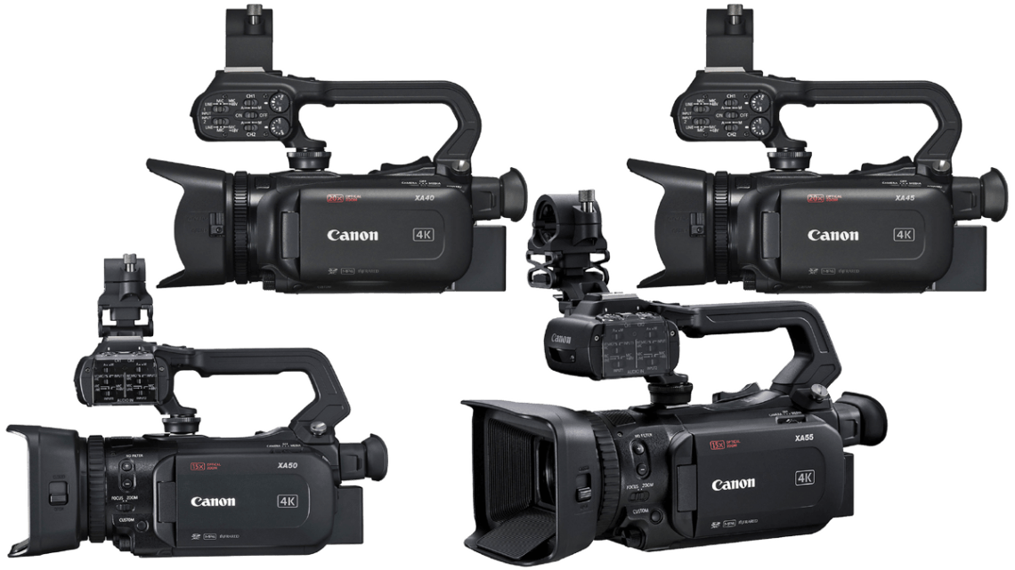 Камкодеры Canon XA55 XA50 XA45 XA40 4k - обложка статьи