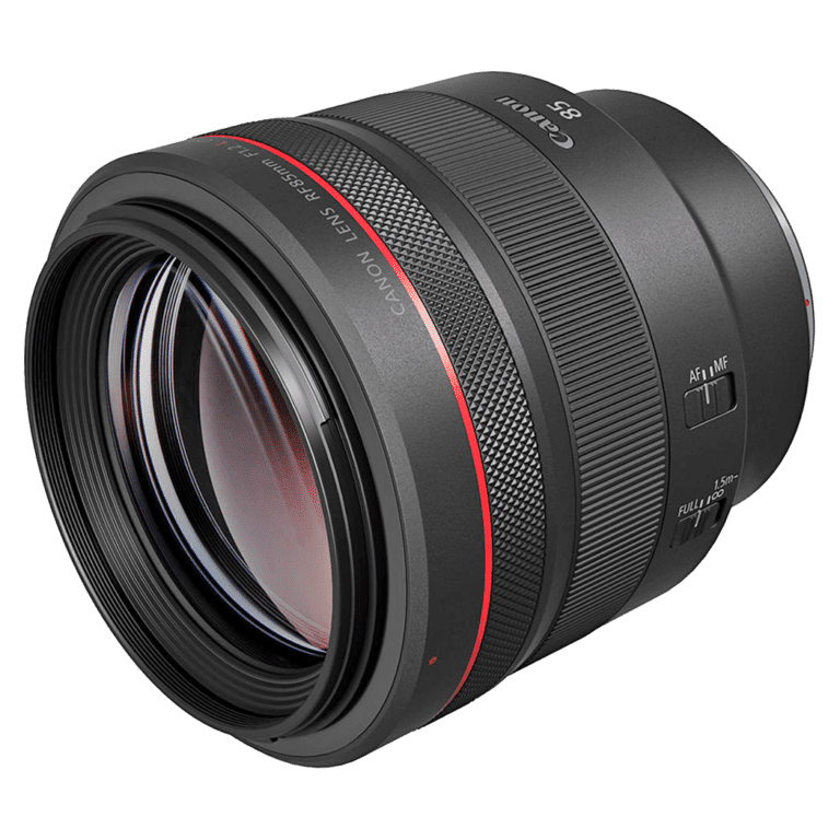 Объектив Canon RF 85mm f/1.2L USM – вид спереди png