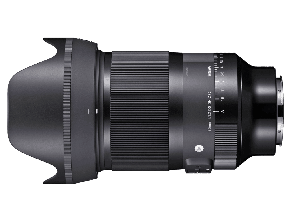 Объектив Sigma 35mm f/1.2 DG DN с блендой png
