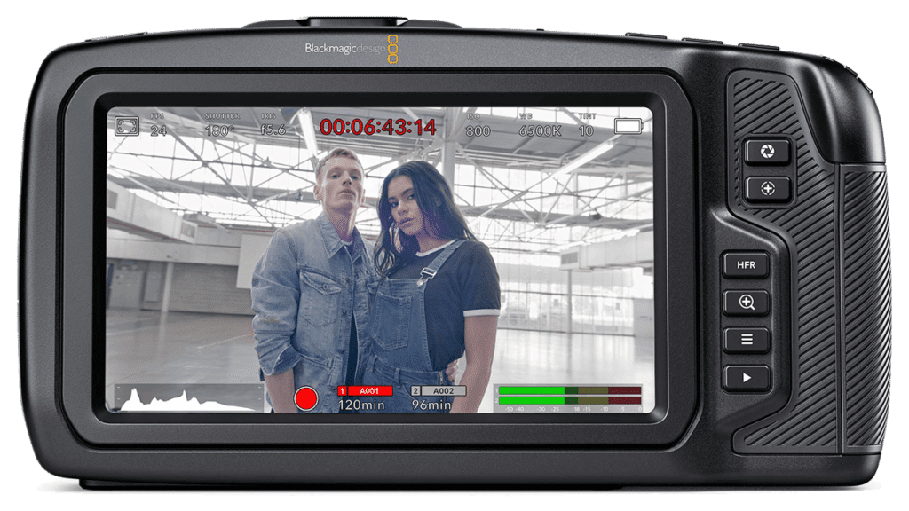 Видокамера Blackmagic Pocket Cinema Camera 6K - вид сзади png