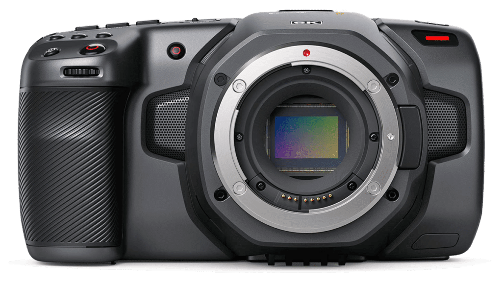 Видеокамера Blackmagic Pocket Cinema Camera 6K – вид спереди png