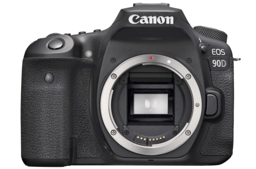 Зеркальный фотоаппарат Canon EOS 90D - вид спереди png