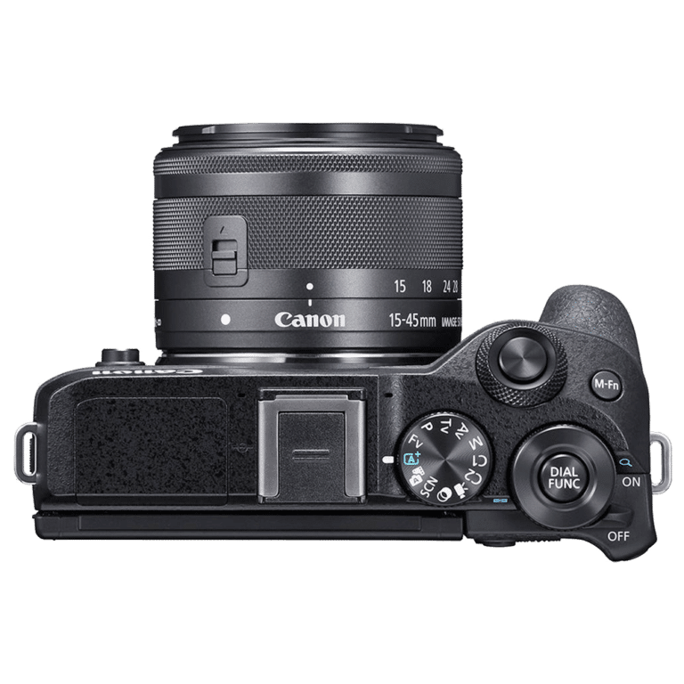 Беззеркальный фотоаппарат Canon EOS M6 mark II - вид сверху png
