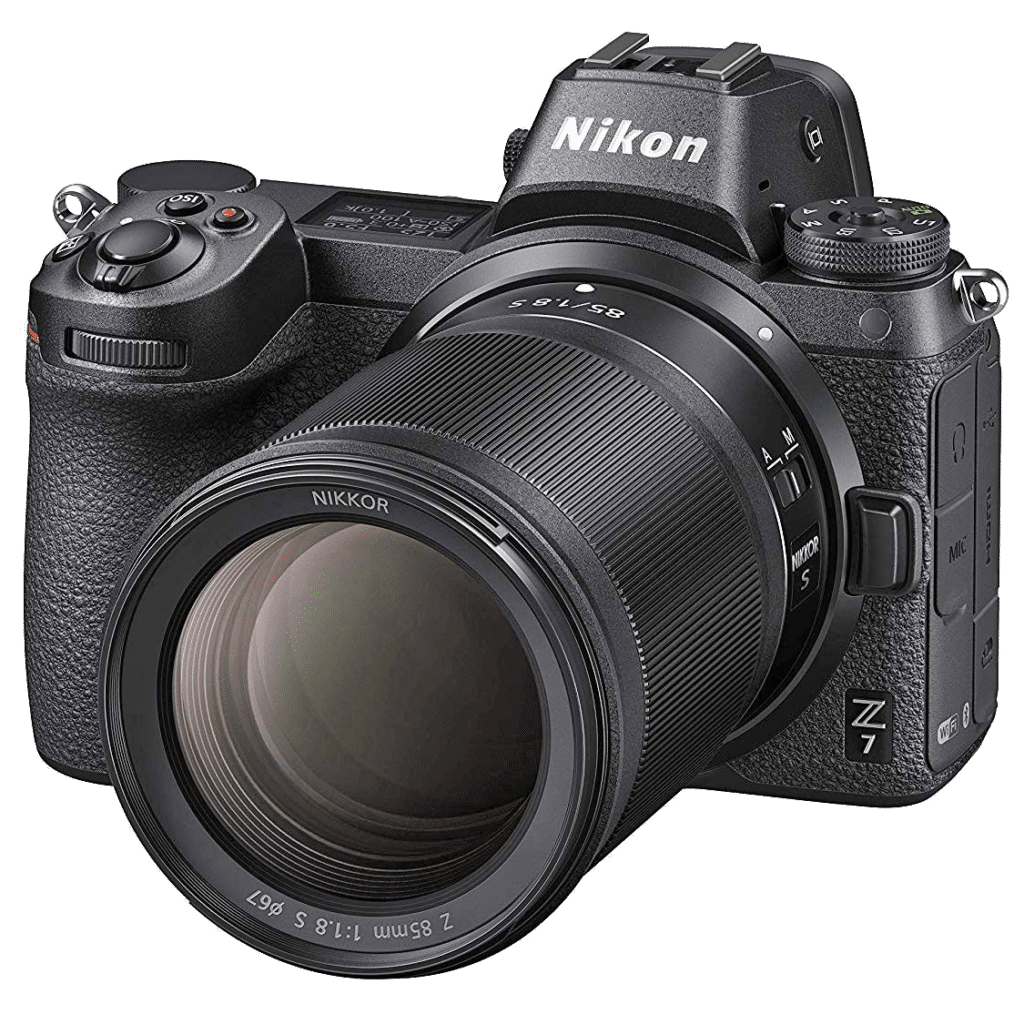 Объектив Nikkor Z 85mm f/1.8 S - на камере Nikon Z png