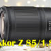 Объектив Nikkor Z 85mm f/1.8 S - обложка статьи