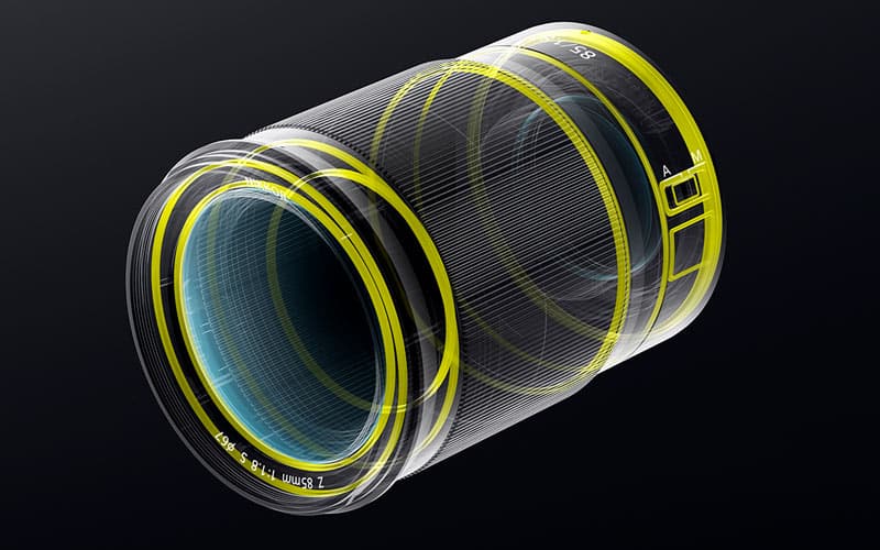 Объектив Nikkor Z 85mm f/1.8 S - схема уплотнителей