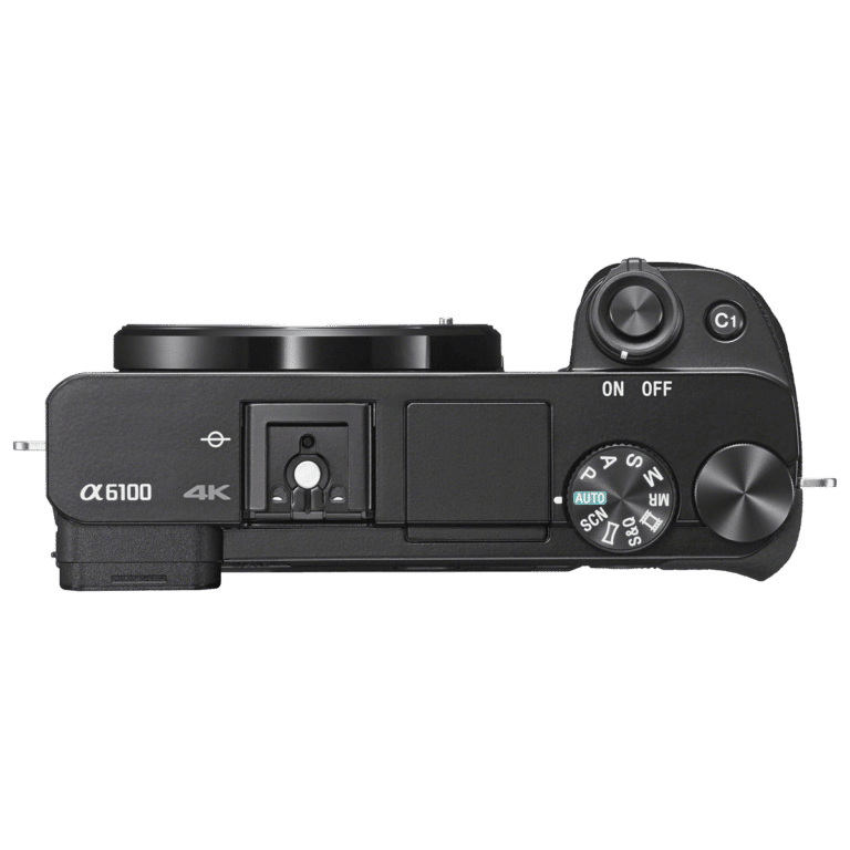 Фотоаппарат Sony A6100 – вид сверху png
