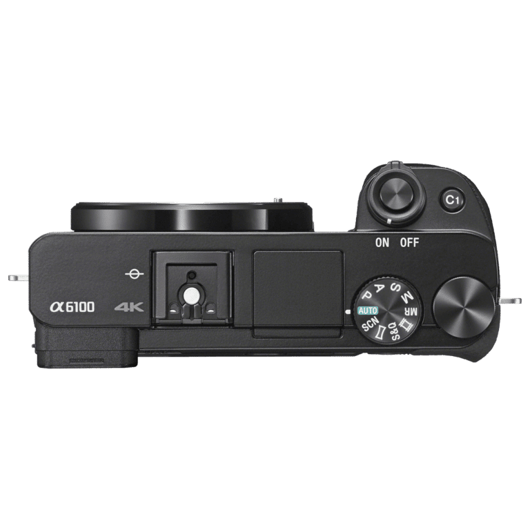 Фотоаппарат Sony A6100 - вид сверху png