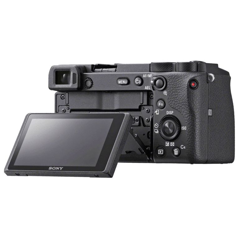Беззеркальный фотоаппарат Sony A6600 - вид сзади png