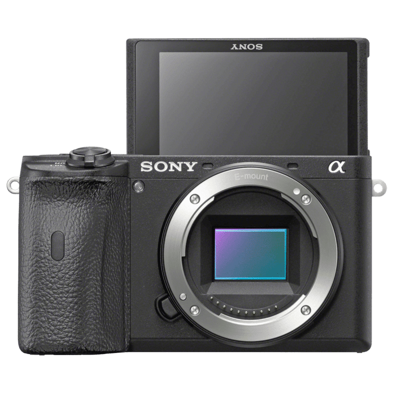 Беззеркальный фотоаппарат Sony A6600 - вид спереди png