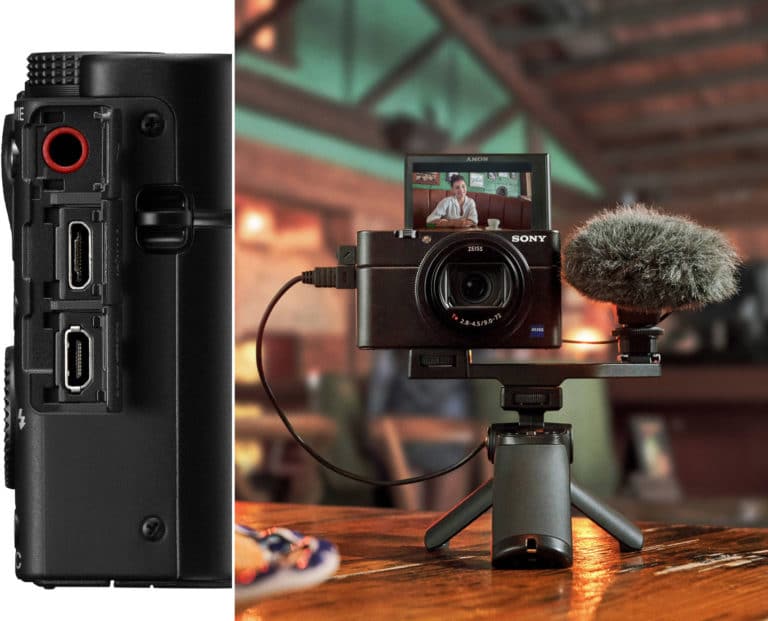 Фотоаппарат Sony Cyber-shot DSC-RX100 VII - микрофонный вход