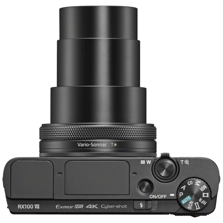 Фотоаппарат Sony Cyber-shot DSC-RX100 VII - вид сверху png
