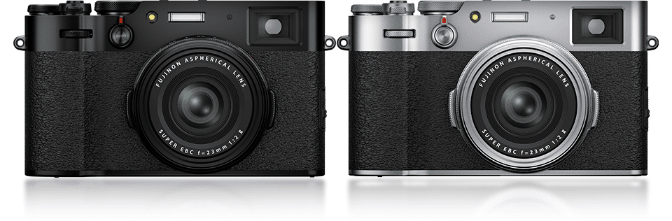 Беззеркальная фотокамера с не сменной оптикой Fujifilm X100V - в черном и серебряном цветах