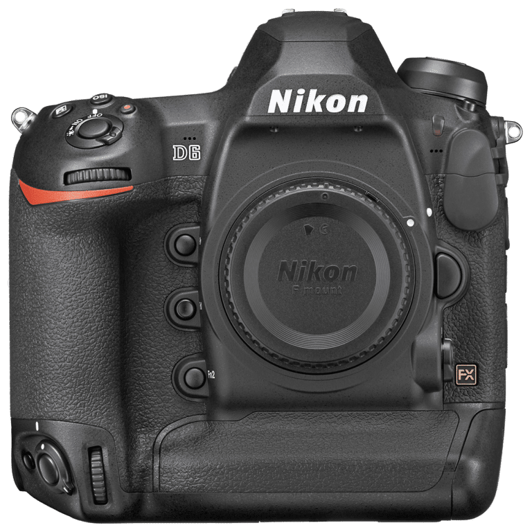Зеркальный фотоаппарат Nikon D6 – вид спереди png