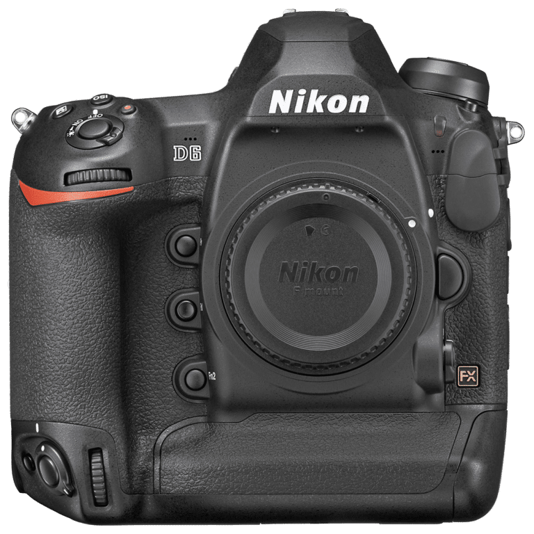 Зеркальный фотоаппарат Nikon D6 - вид спереди png