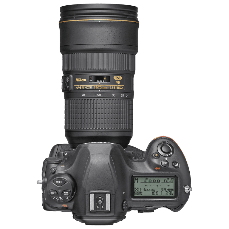 Зеркальный фотоаппарат Nikon D6 - вид сверху png