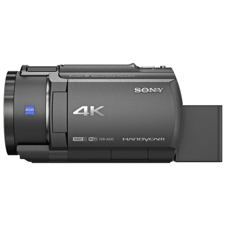 Видеокамера камкодер FDR-AX43 UHD 4K - вид слева