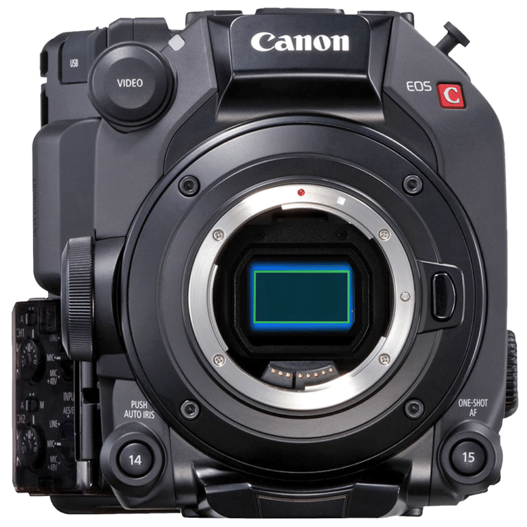 Кинокамера Canon C300 Mark III – вид спереди