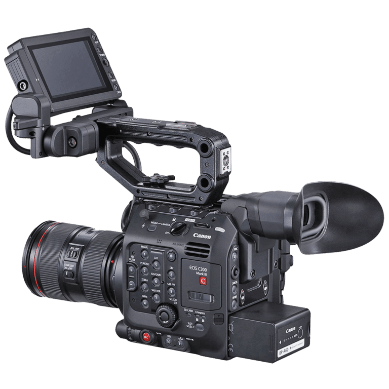 Кинокамера Canon C300 Mark III – вид слева