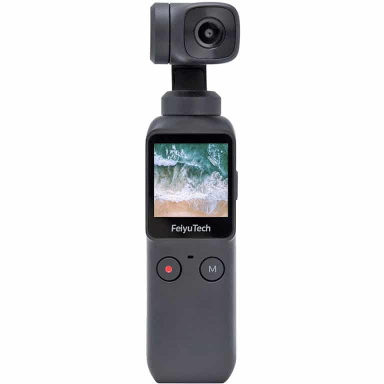 Feiyu Pocket - экшн-камера на трехосевом стабилизаторе - вид спереди