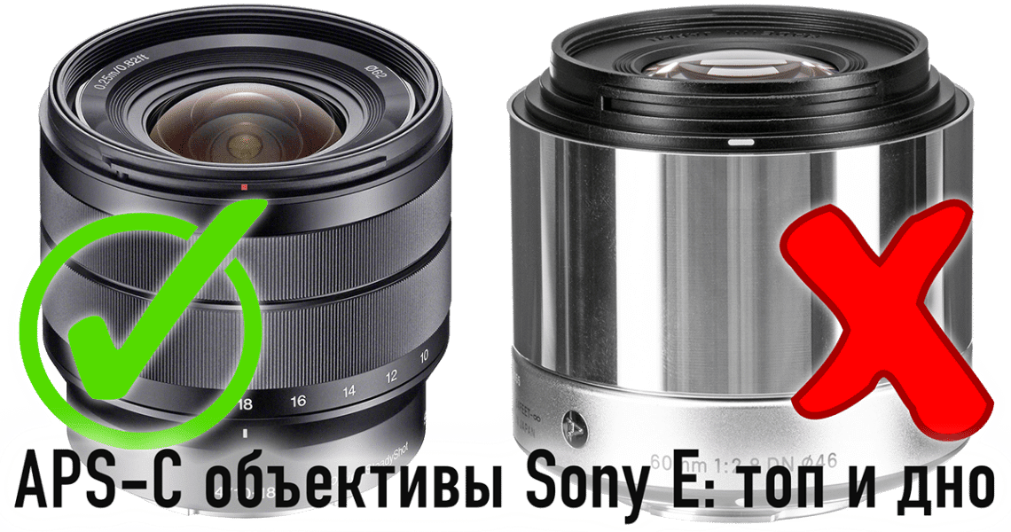 Выбираем объективы для APS-C камер Sony E - обложка статьи блога фотографа