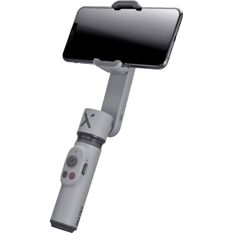 Zhiyun-Tech SMOOTH-X - компактный и недорогой трехосевой стабилизатор для смартфонов - вид спереди - ландшафтная ориентация