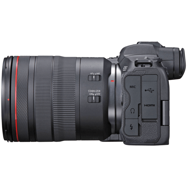 Беззеркальная фотокамера Canon EOS R5 - вид слева png