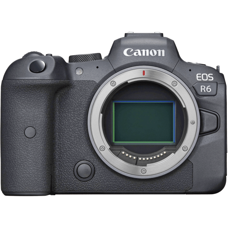 Беззеркальная фотокамера Canon EOS R6 - вид спереди png