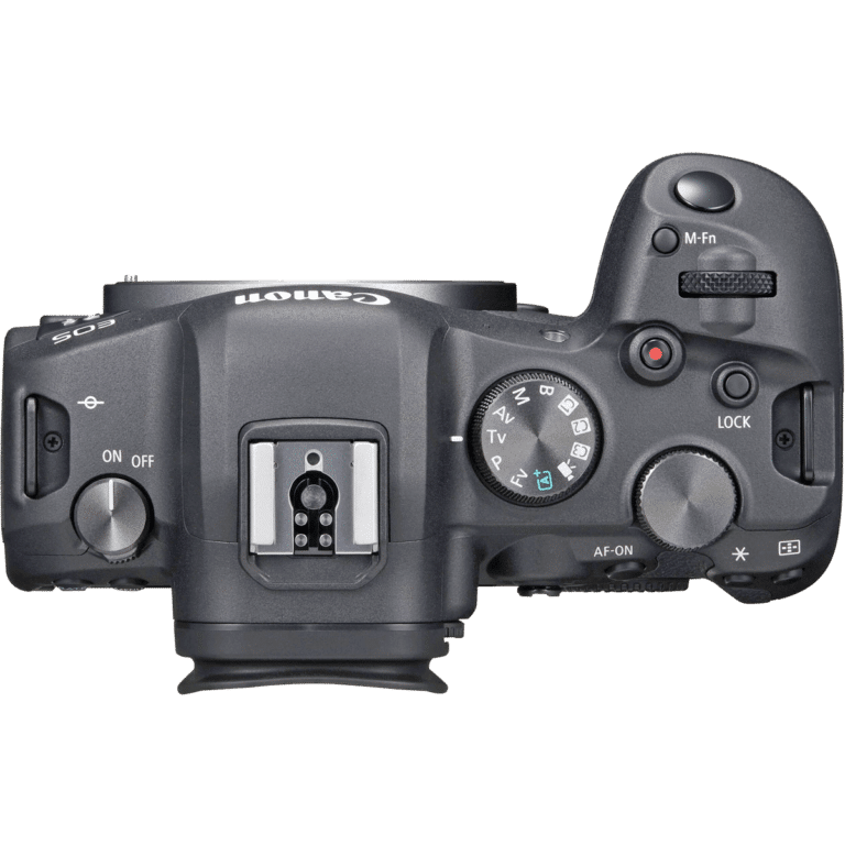 Беззеркальная фотокамера Canon EOS R6 - вид сверху png