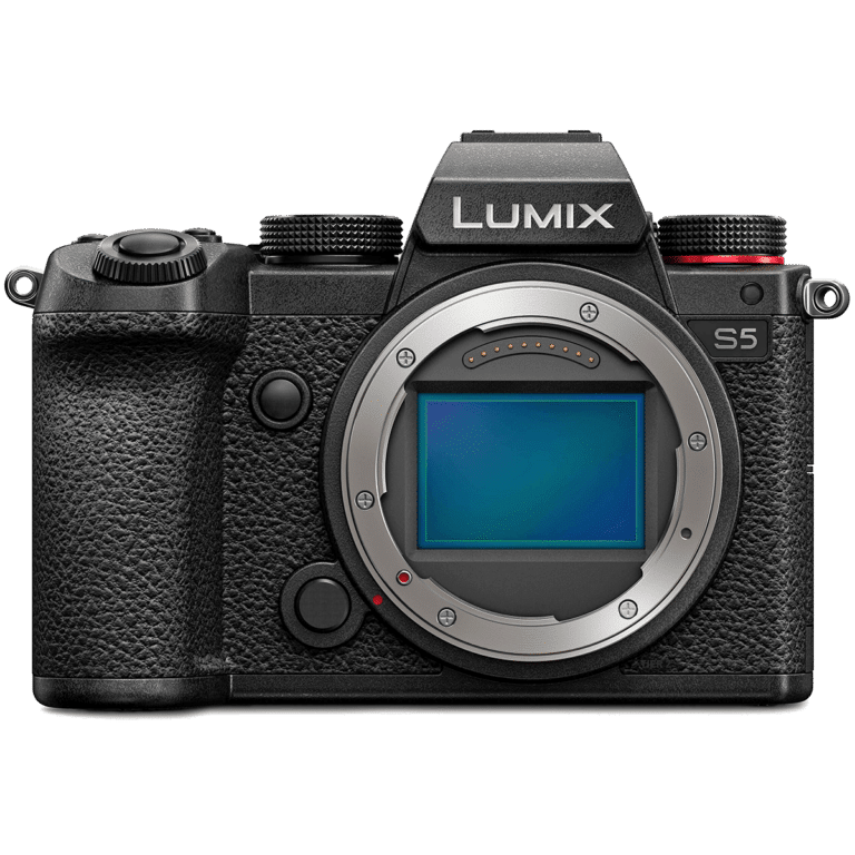Беззеркальная камера Panasonic lumix S5 - вид спереди