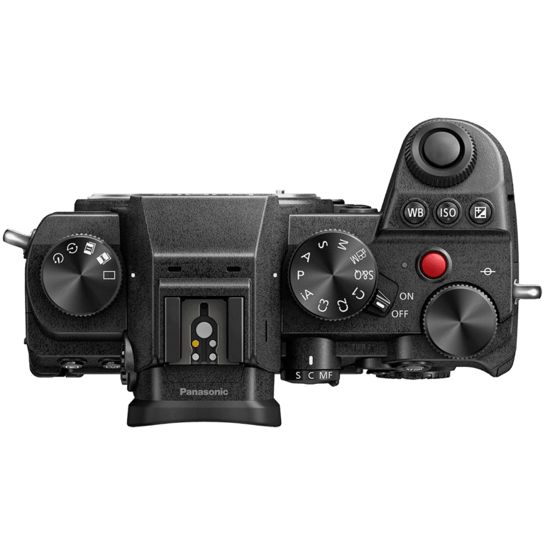 Беззеркальная камера Panasonic lumix S5 – вид сверху