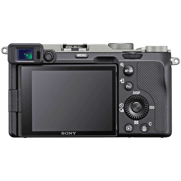 Беззеркальный полнокадровый фотоаппарат Sony a7C - вид сзади