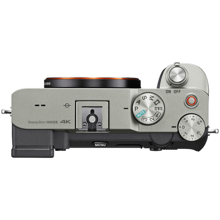Беззеркальный полнокадровый фотоаппарат Sony a7C - вид сверху