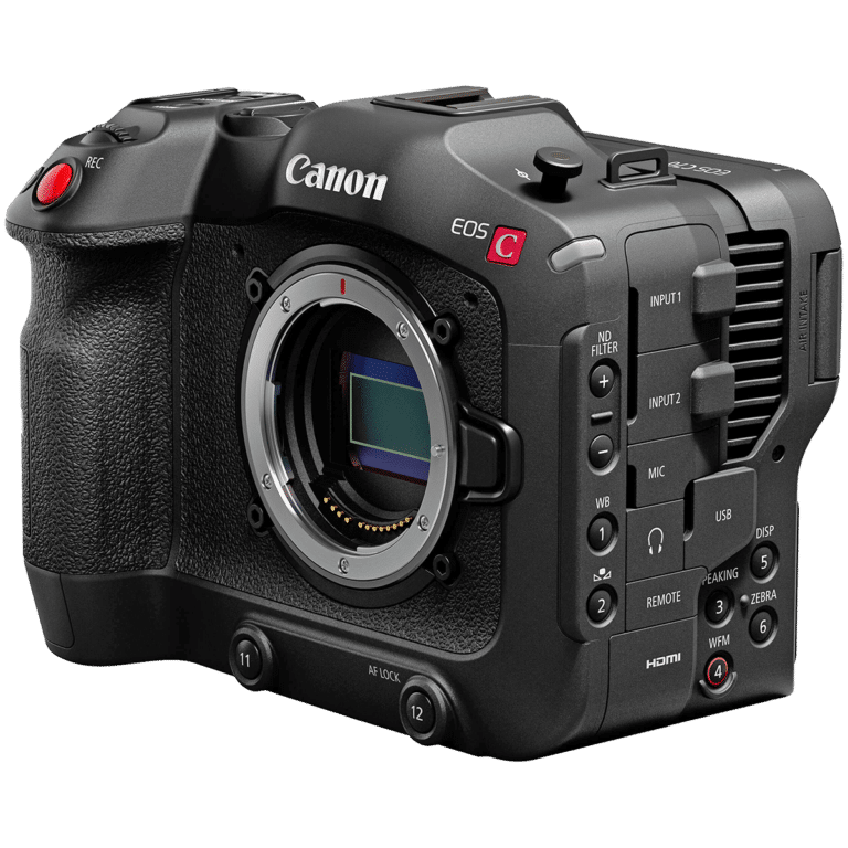 Кинокамера Canon EOS C70 - вид слева