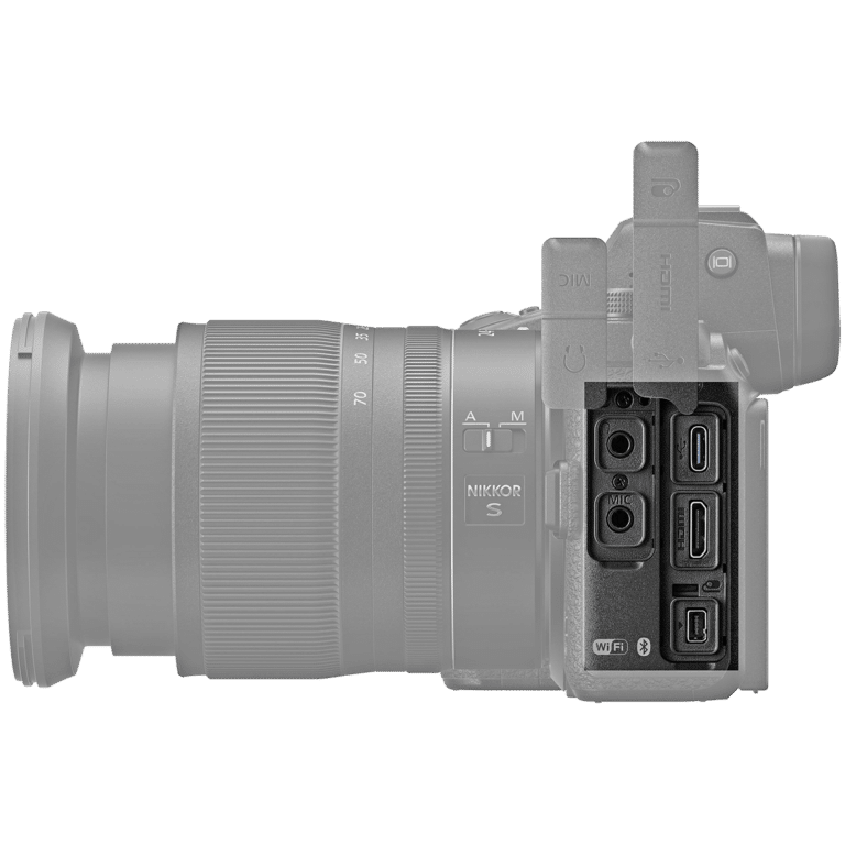 Полнокадровый беззеркальный фотоаппарат Nikon Z 6II - вид слева