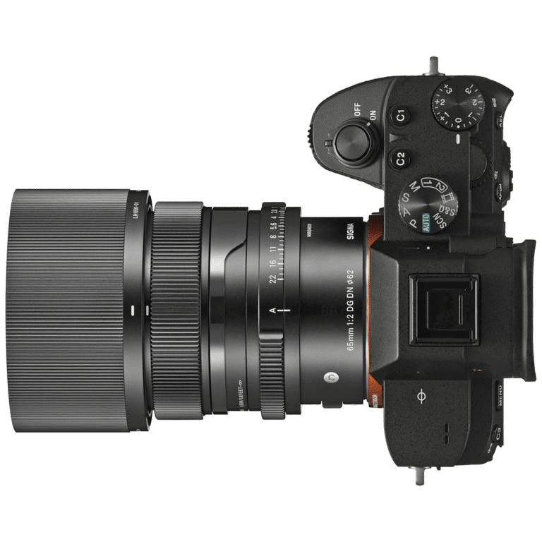 объектив Sigma 65mm f/2 DG DN на камере Sony