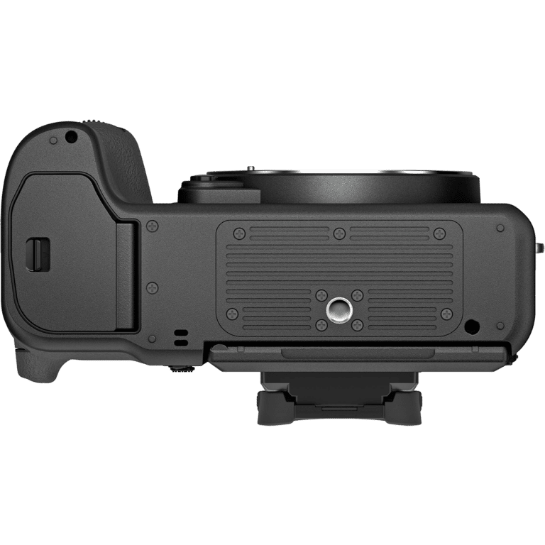 Среднеформатная беззеркальная камера Fujifilm GFX 100S - вид снизу PNG