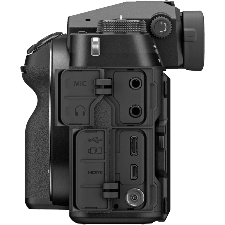 Среднеформатная беззеркальная камера Fujifilm GFX 100S - вид слева PNG