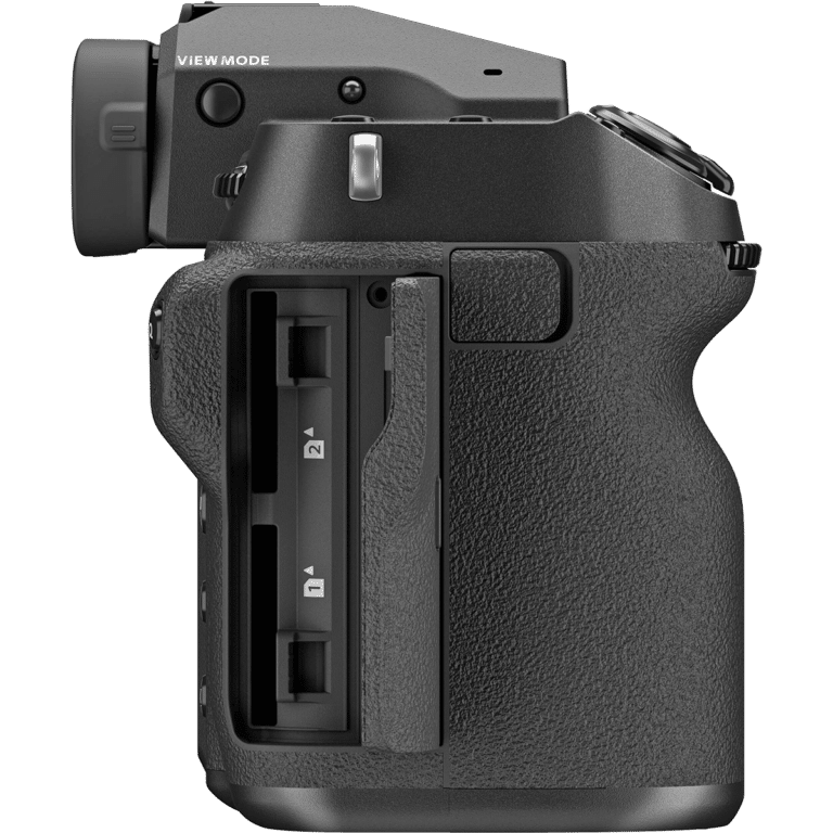 Среднеформатная беззеркальная камера Fujifilm GFX 100S - вид справа PNG