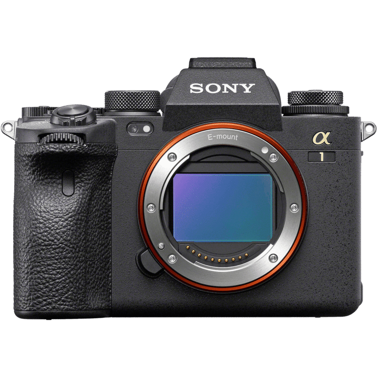 Полнокадровый беззеркальный фотоаппарат Sony Alpha a1 - вид спереди