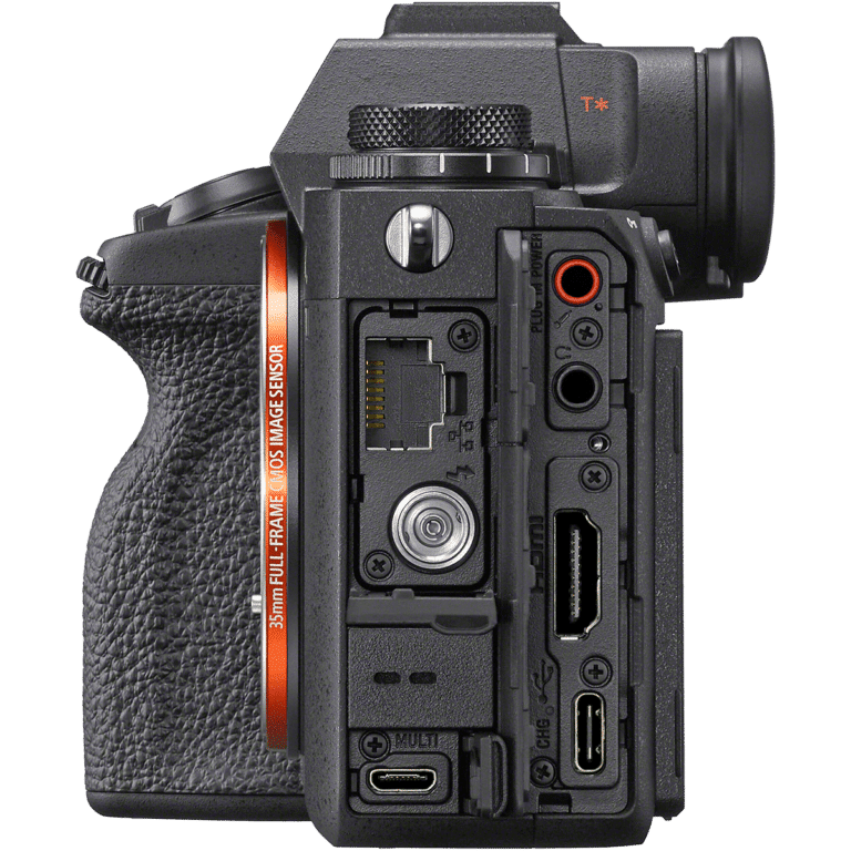Полнокадровый беззеркальный фотоаппарат Sony Alpha a1 - вид слева