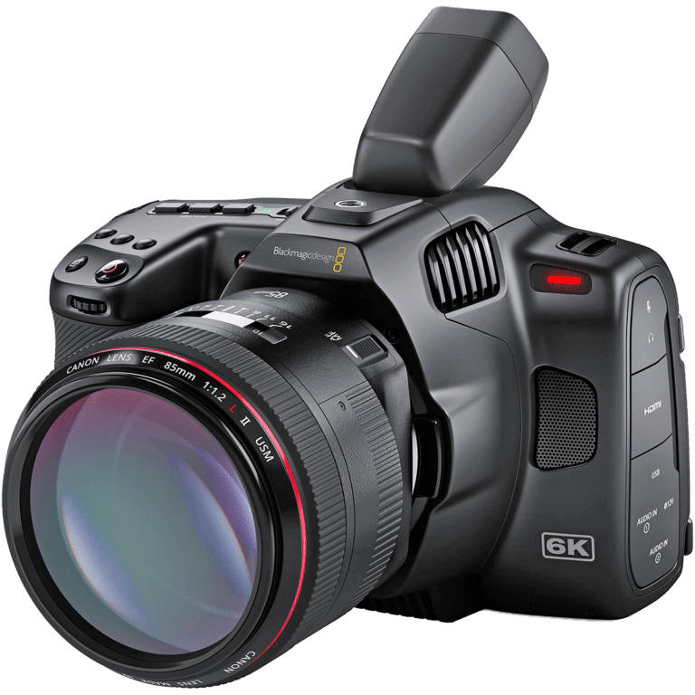 Портативная кинокамера Blackmagic Design Pocket Cinema Camera 6K Pro - с видоискателем PNG